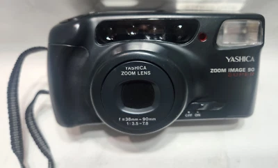 Cámara fotográfica de colección Yashica Zoom Image 90 apuntar y disparar cámara fotográfica película probada Foto 1 de 4