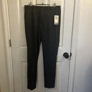 Perry Ellis Mens TechWorks Slim Fit Drawstring Dress Pants Navy Blue M - Picture 1 of 21