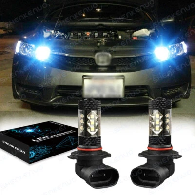 Blue LED High Beam Daytime Running Light Bulb For Acura ILX TSX MDX TL RL Honda - Image 1 of 4