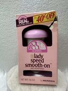 Vintage NEW Mennen Lady Speed Smooth On Anti-Perspirant 1.5 oz NEW FAST SHIP - Picture 1 of 3