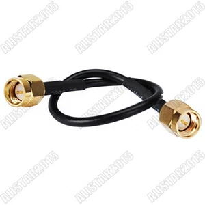 5-50 sztuk wtyczki SMA na wtyczkę SMA wtyczka złącza Wifi RF pigtail kabel koncentryczny RG174 - Zdjęcie 1 z 3