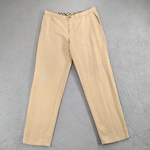 Pantalones chinos Burberry London para hombre 50 beige nuevo campo tiro alto calce recto - Imagen 1 de 23