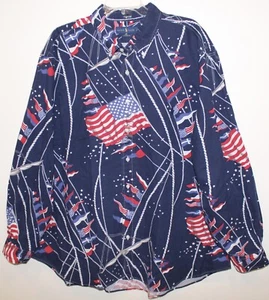 Camisa Polo Ralph Lauren Grande Alta Para Hombres Velas Azules Botón Delantero Nueva con Etiquetas $110 Talla 2XB - Imagen 1 de 4
