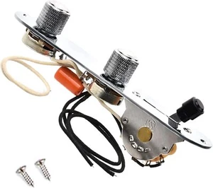 Prewired Loaded Control Plate Harness Switch Knob 500K Potentiometers for Tele - Picture 1 of 7