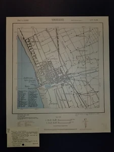 Mapa del plano de la ciudad del ejército de Estados Unidos 1943 Viareggio Italia 1:10.000 GSGS 4380 - Imagen 1 de 5