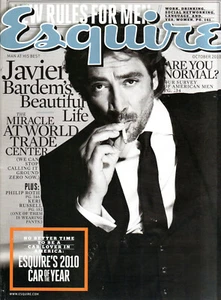 ESQUIRE Magazine October 2010 Javier Bardem Philip Roth Keri Russell Chevy Chase - Imagen 1 de 3