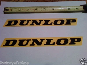 2 calcomanías amarillas de neumáticos Dunlop pegatinas gráficos basculante bicicleta de carreras - Imagen 1 de 1