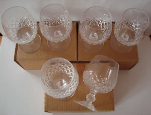 6 x Cristal D’Arques Longchamp Kristall Schnaps Gläser - Bild 1 von 3