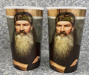 DUCK DYNASTY Phil Robertson 22oz REUSABLE PLASTIC KEEPSAKE CUPS ~ Birthday PARTY - Picture 1 of 6