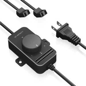 AC Infinity, kontroler prędkości dla dwóch osiowych wentylatorów muffinów AC o znamionowej mocy od 100 do 125V AC - Zdjęcie 1 z 5