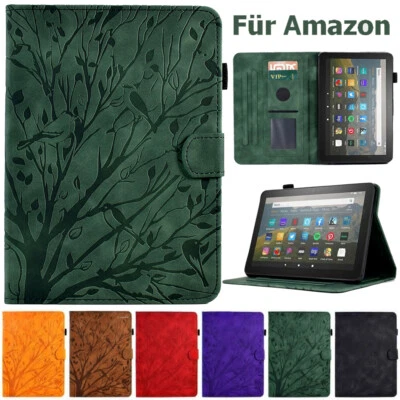 For Amazon Kindle Fire HD 7 8 10/10 Plus Tablet Leather Smart Stand Case Cover - Image 1 of 4