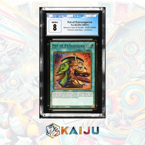 Yu-Gi-Oh! Pot Extravagance 2021 Max Gold: El Dorado MGED-EN046 Prem Gold 1 CGC 8 - Imagen 1 de 3