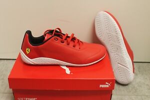 Puma Ferrari RDG Cat Sport Hommes Chaussure Baskets Rouge Blanc Taille 43, 44