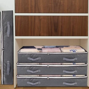 1-3stk 90L Unterbettkommode,Aufbewahrungsbox für Kleidung, Bettdecken Bettwäsche - Bild 1 von 7