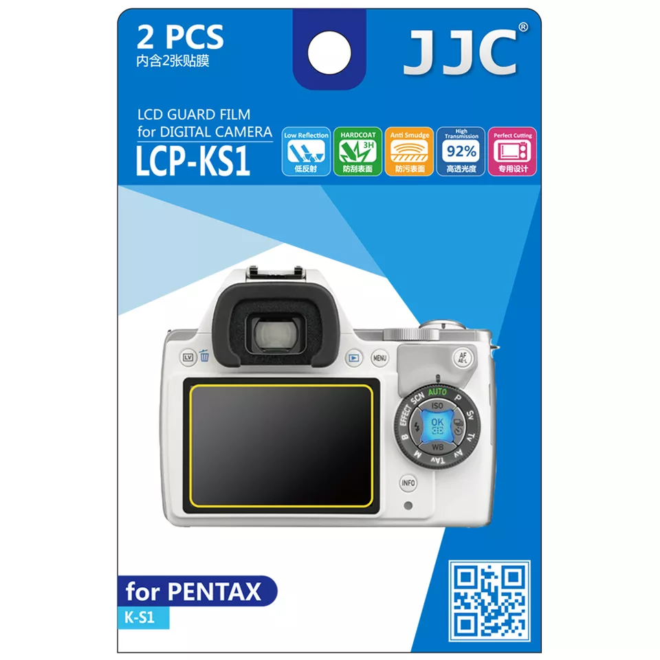 JJC LCP-KS1 LCD Film Camera Screen Display Protector for PENTAX K-S1 Guard Film - Image 1 of 3