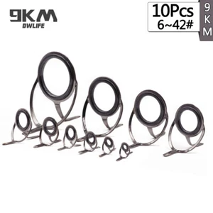 10Pcs Rod Repair Fishing Rod Guides Line Rings Eyes Sets 6#~50# Stainless Steel - Bild 1 von 7