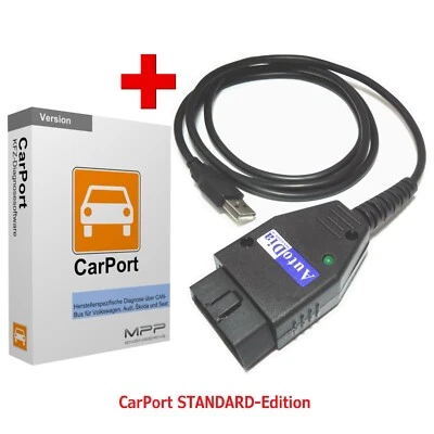 AutoDia K509 + Software CarPort STANDARD-Edition Diagnose KKL+CAN+UDS+OBD2 - Bild 1 von 4