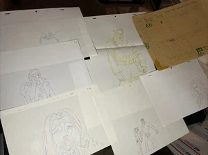 MARVEL Animation Cel Art Layouts Mixed Lot Production Art Cartoons Anime M10 - Picture 1 of 8