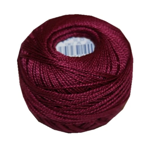(0,05€/m) PERLOVKA Kreuzstichgarn Baumwolle Perlgarn 10g 85m weinrot (3582) - Bild 1 von 1