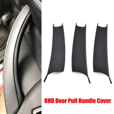 For BMW X5 X6 2008-2013 Matte Black Inner Door Pull Handle Inner Panel Trim - Imagem 1 de 4