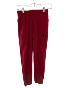 Air Jordan Joggers Boys Size Large Red Youth Jumpman Kid Sweatpants Logo - Picture 1 of 2