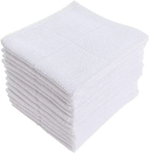 12PC 11X11 Dishcloths Kitchen Highly Absorbent Dish Rags 100% Cotton Dish Cloths - Picture 1 of 4