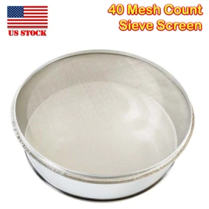 Stainless Steel Sieve Screen 40 Mesh Count for 19.6" Dia. Vibrating Sifter - Picture 1 of 9