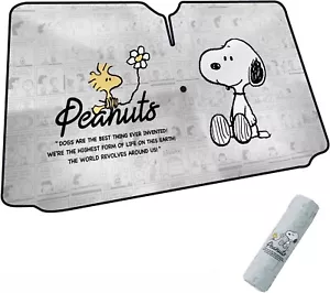 BONFORM Car Sunshade Umbrella Type Sun Shade Snoopy Comic 130×65cm size S - Picture 1 of 3
