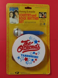 1976 Gordy International Donny & Marie Country Rock Rhythm set Tambourine NIP - Picture 1 of 7