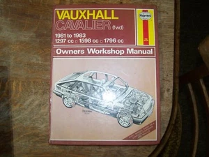 Haynes Vauxhall Cavalier (fwd) Owners Workshop Manual - Bild 1 von 1