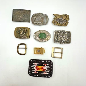 Un bonito lote de 10 hebillas de cinturón. Lote 157 - Imagen 1 de 9