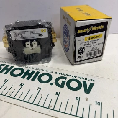 SMART ELECTRIC SE6968M* DEFINITE PURPOSE CONTACTOR 1POLE - Image 1 of 3