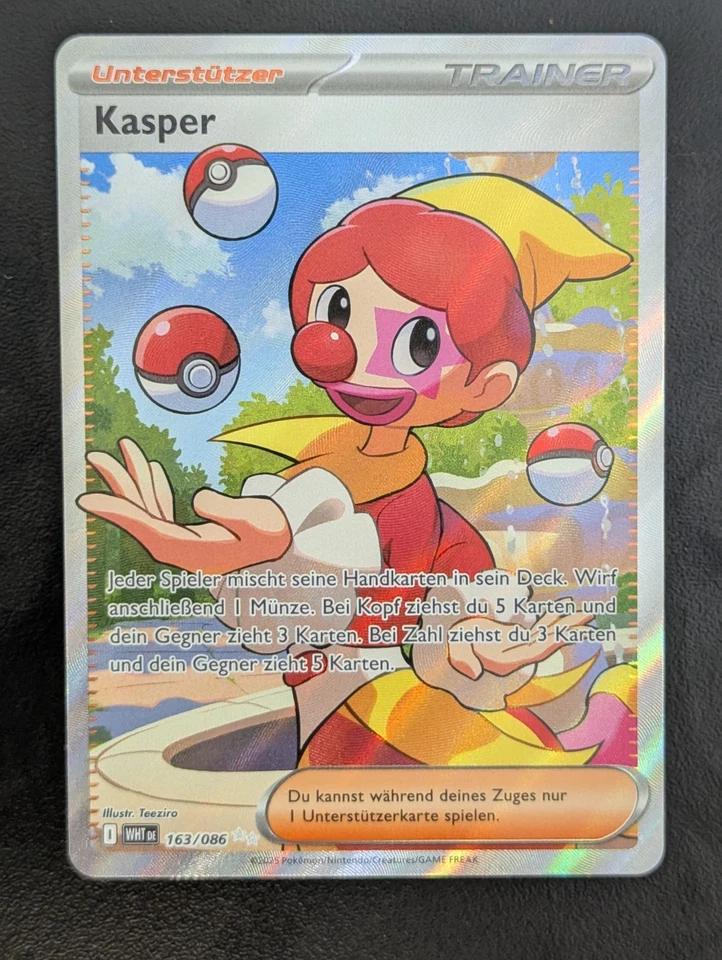 Pokemon Karte Kasper 163/086 Weiße Flammen Near Mint Deutsch - Bild 1 von 1