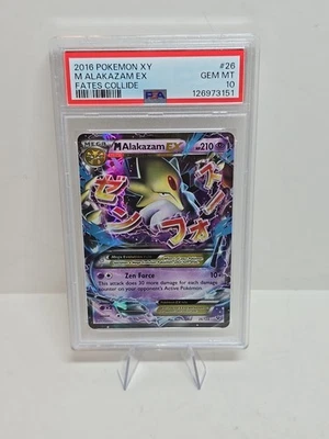 Pokemon TCG: XY Fates Collide - M Alakazam EX  26/124 PSA 10 GEM - Image 1 of 2