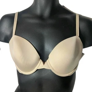 Victoria’s Secret Lined Demi Bra Padding Underwire Beige Size 36C - Picture 1 of 6