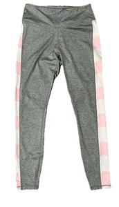 Cabana Medium Leggings Gray Crown & Ivy Exercise Yoga Pants Pink Active Walking - Picture 1 of 3