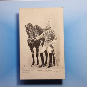 Pre WW1 Military Postcard C1910 1St Life Guards Regt Corporal Rcw Art - Picture 1 of 2