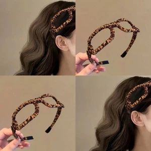 Brown Headband Leopard Print Eyeglass Frame Headdress Women - Picture 1 of 7
