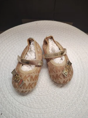 Bebé/Niño Pequeño Niñas Michael Kors Bebé Grace Dana Zapatos Talla 4 Foto 1 de 4