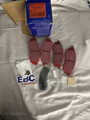 Pastillas de freno delanteras EBC DP31671C Redstuff cerámica bajo polvo para 05-08 Infiniti G35 Foto 1 de 4