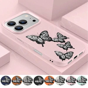 For iPhone 17 Pro Max Air 16 15 14 13 12 11 Shockproof Butterfly TPU Case Cover - Picture 1 of 22