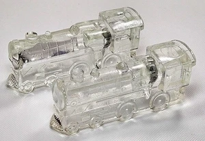 2 Vintage ZUGLOK 888 Lokomotive SIEGGLAS BONBONIERE - Bild 1 von 11