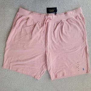 Polo Ralph Lauren Herren French Terry rosa Shorts Kordelzug Big & Tall 4XB - Bild 1 von 12