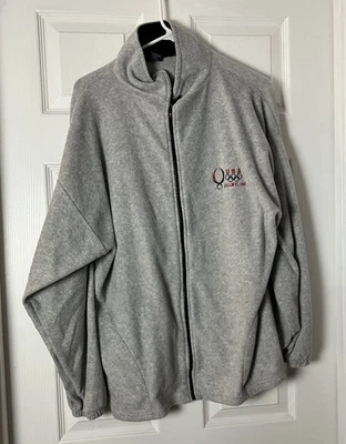 Chaqueta polar vintage del equipo de los Juegos Olímpicos de Estados Unidos Beijing 2008 cremallera completa para hombre XL gris Foto 1 de 4