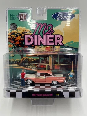 2025 M2 Machines Diorama M2s Diner 1957 Ford Fairlane 500 R16 198i - Image 1 of 4