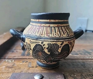 Greek Vase Pot Made in Greece Museum Copy Tag Reproduction - Picture 1 of 12