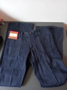 VINTAGE PANTALON JEAN SANFOR CABLÉ BOTTON VILLEFRANCHE T 42 HOMME MAIS PLUTÔT 38 - Imagen 1 de 10