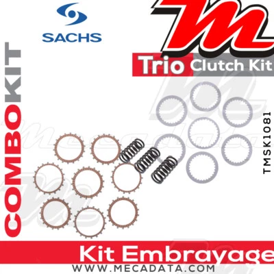 MECADATA Kit embrayage Sachs (disques garnis/lisses/ressorts) BMW R 1200 GS LC 2013