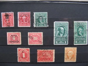 USA, small lot of 10 revenues, mixed quality - Picture 1 of 1