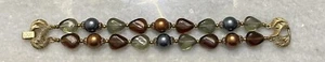 Vintage Crown Trifari Double Strand Beaded Bracelet - Picture 1 of 7